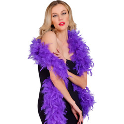 BOA Z PIÓR FIOLETOWE 180 CM 80 G