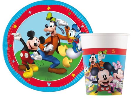 ZESTAW MYSZKA MICKEY TALERZYKI+KUBECZKI