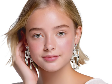 KOLCZYKI SZKIELETY 6,5 CM 