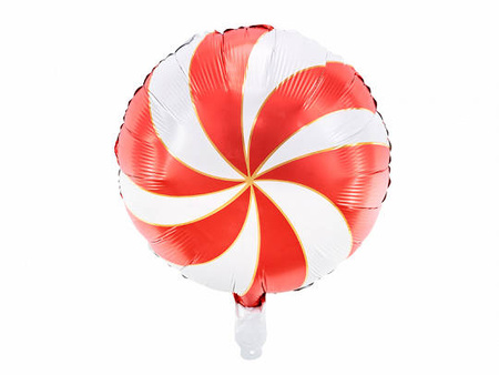 BALON FOLIOWY CUKIEREK 35 CM CZERWONY