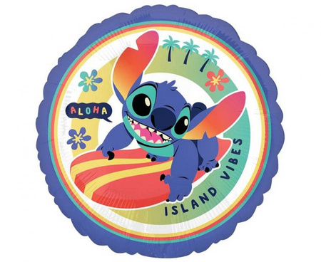 BALON FOLIOWY STITCH ALOHA 43 CM 17 CALI 