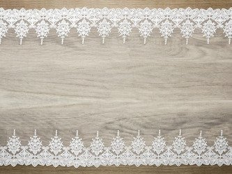 KORONKA ZAŁAMANA BIEL 0,45X9M