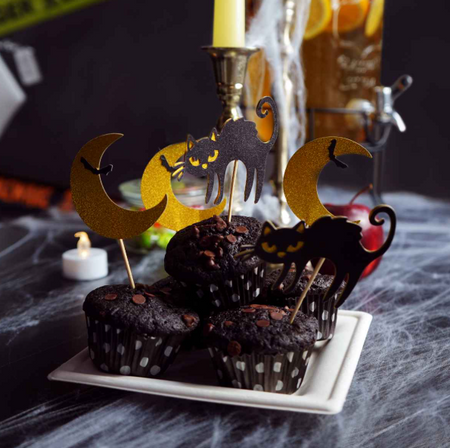 DEKORACJA CIASTA TOPPERY HALLOWEEN 6 SZT