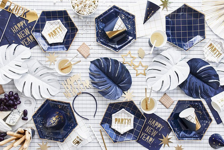 DEKORACJE PAPIEROWE LET'S CELEBRATE 9 SZT.