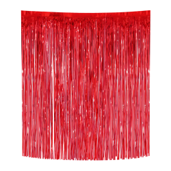 WŁOSY ANIELSKIE NA CHOINKĘ CZERWONE 33 X 50 CM