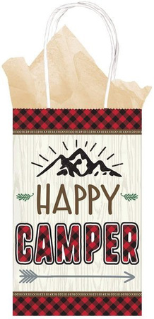 TOREBKI PAPIEROWE HAPPY CAMPER 8 SZTUK 
