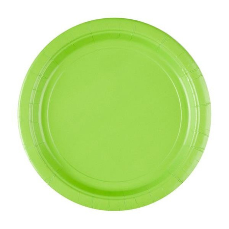 TALERZYKI PAPIEROWE ZIELONE 23 CM