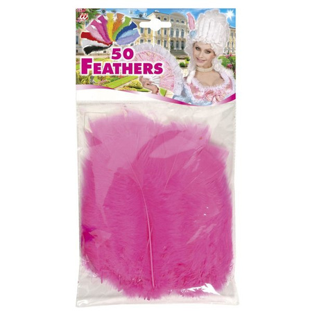 PIÓRKA RÓŻOWE 50 SZT 