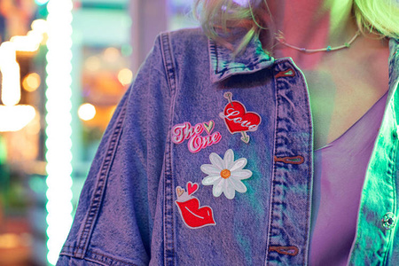 NASZYWKI PRASOWANKI MIX LOVE 4SZT