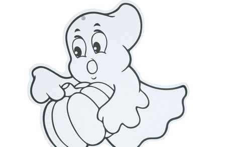 ZESTAW 6 HALLOWEENOWYCH POSTACI DO POKOLOROWANIA 14 CM