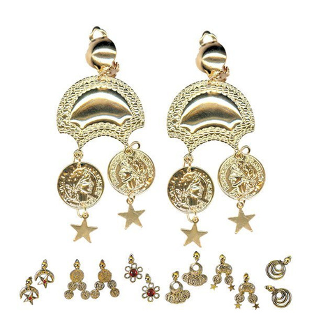 KOLCZYKI ZŁOTE CYGAŃSKIE