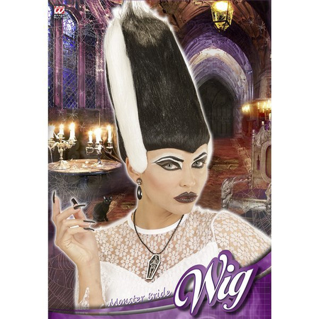 PERUKA POTWORNEJ PANNY MŁODEJ HALLOWEEN