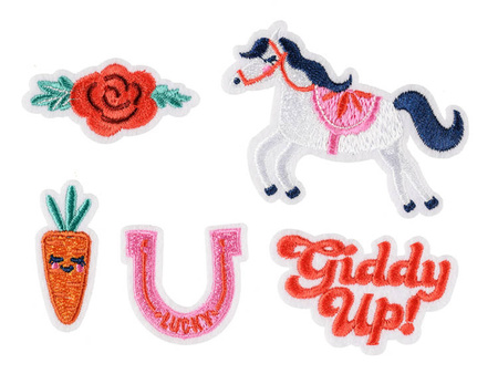 NASZYWKI PRASOWANKA GIDDY UP 2-7x3.5-7 cm 5 szt