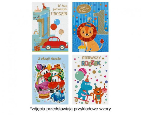 Laurka przestrzenna LPOP 138x190 Urodziny Roczek zest. 602 Dziecięce - Chłopiec