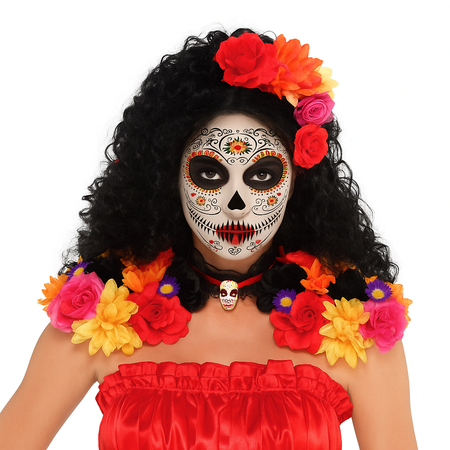 ZESTAW LOS MUERTOS: NARAMIENNIKI + TATUAŻ NA TWARZ 