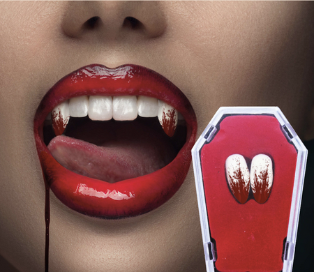 KRWAWE ZĘBY WAMPIRA HALLOWEEN