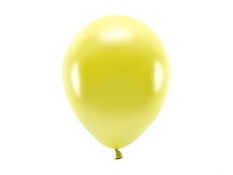BALONY ECO METALIZOWANE 26 CM ŻÓŁTE