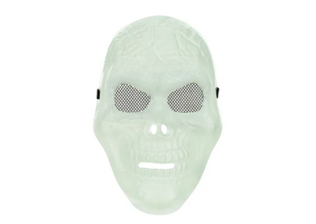 MASKA CZASZKA ŚWIECĄCA W CIEMNOŚCI 17 X 27 CM