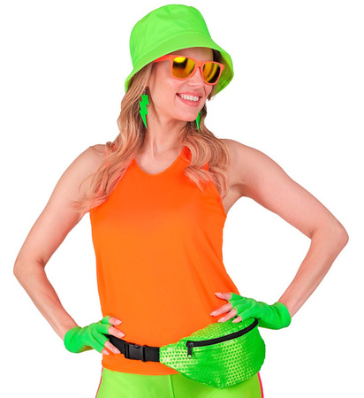 KOSZULKA TOP NEONOWY POMARAŃCZOWY 