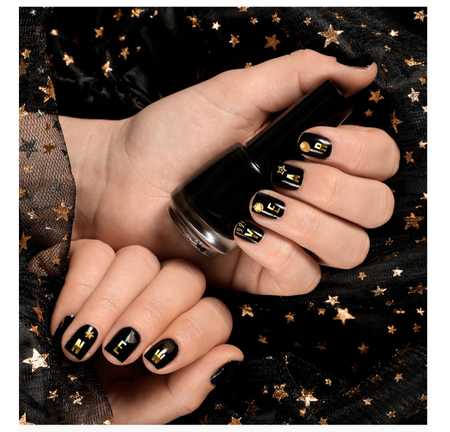 1 ARKUSZ NAKLEJEK NA PAZNOKCIE 10X7 CM SYLWESTER