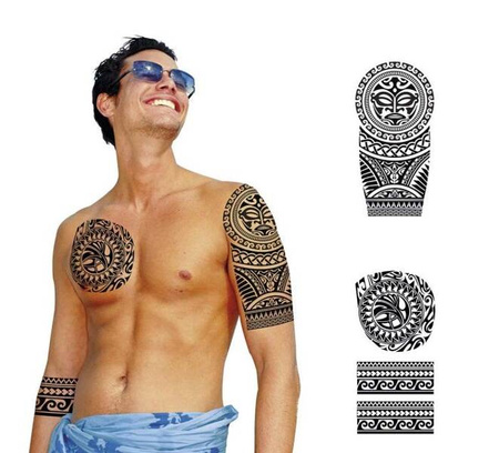 SZTUCZNE TATUAŻE AZTECKIE WZORY
