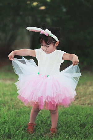 ZESTAW KRÓLIK ZAJĄCZEK TUTU+OPASKA