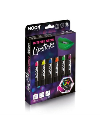 Zestaw Intensywnych Neonowych Pomadek, UV