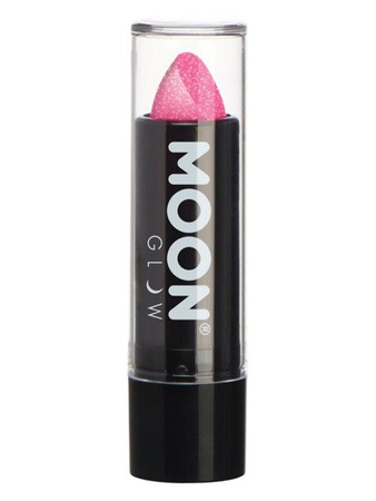 Moon Glow - Neon UV Glitter Lipstick, Hot Pink