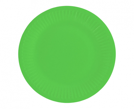 TALERZYKI PAPIEROWE 18 CM PISTACJOWE 6 SZT.