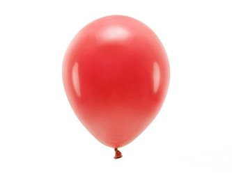 BALONY ECO 26 cm PASTEL CZERWONY 10 szt