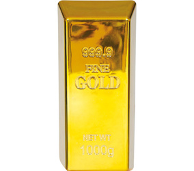 SZTABKA ZŁOTA SZTUCZNA 18x6x6.5 CM