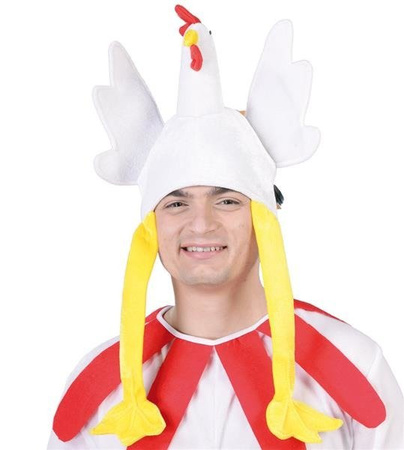 CZAPKA BIAŁA KURA