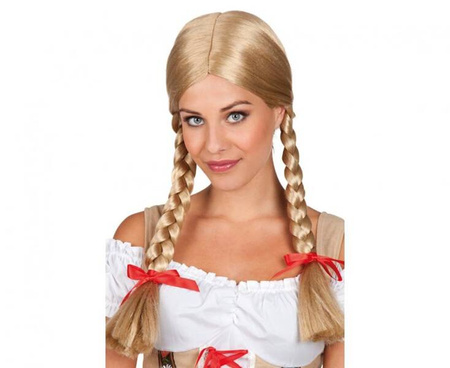 Peruka HEIDI blond warkocze długie włosy oktoberfest