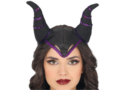 OPASKA ROGI DIABOLINY CZARNO-FIOLETOWA
