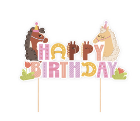 TOPPER NA TORT KONIKI 14 CM 1 SZT