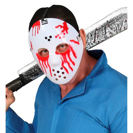 MASCHERA HOCKEY INSANGUINATA