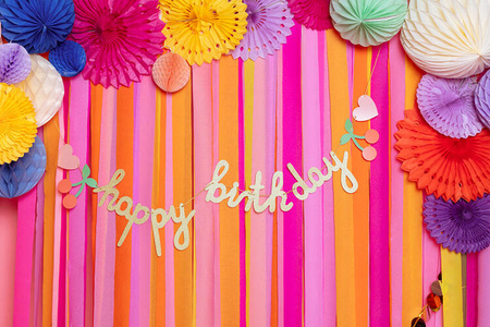 BANER PAPIEROWY HAPPY BIRTHDAY 100 X 18 CM