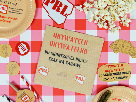 SERWETKI PAPIEROWE PRL 33 CM 12 SZT