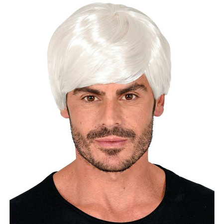 PERUKA BIAŁA MĘSKA