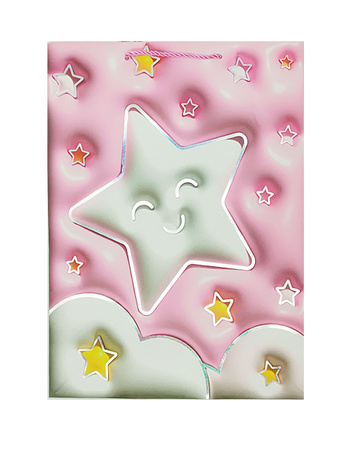 TORBA PAPIEROWA GWIAZDKA 40 X 30 X 12 CM