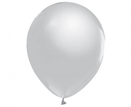 BALONY METALICZNE SREBRNE 30 CM 10 SZT
