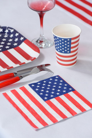 SERWETKI PAPIEROWE FLAGA USA 33X33 CM 20 SZT