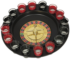 GRA RULETKA ALKOHOLOWA 29 CM KIELISZKI 4,5 CM