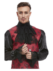 ŻABOT I RĘKAWKI Z KORONKI CZARNE