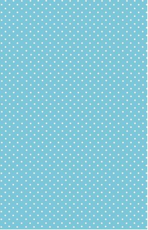 OBRUS PAPIEROWY NIEBIESKI W KROPKI 120 X 180 CM