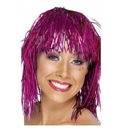 PERUKA TECHNO RÓŻOWA