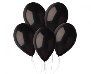BALONY LATEKSOWE PASTELOWE CZARNE 30 CM 100 SZT