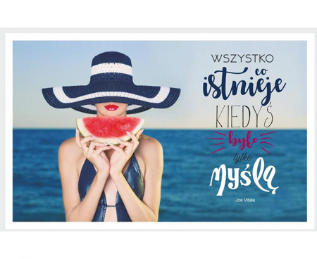 Kartka okolicznościowa z kopertą Vintage, Kobieta w kapeluszu 13x20,5 cm