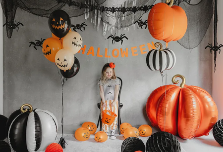 BALON FOLIOWY DYNIA 62 X 59 CM POMARAŃCZOWA