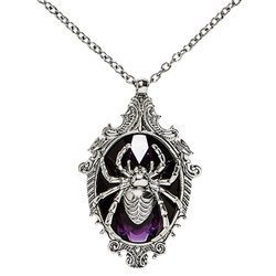 NASZYJNIK Z PAJĄKIEM HALLOWEEN